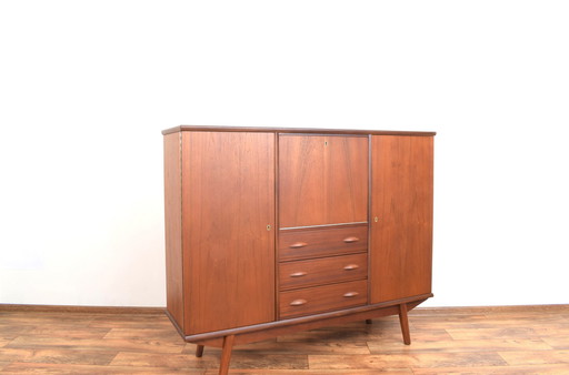 Buffet haut en teck danois du Mid Century, années 1960.