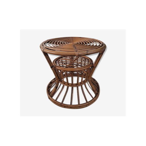 Table de jardin italienne vintage en bambou, 1960s