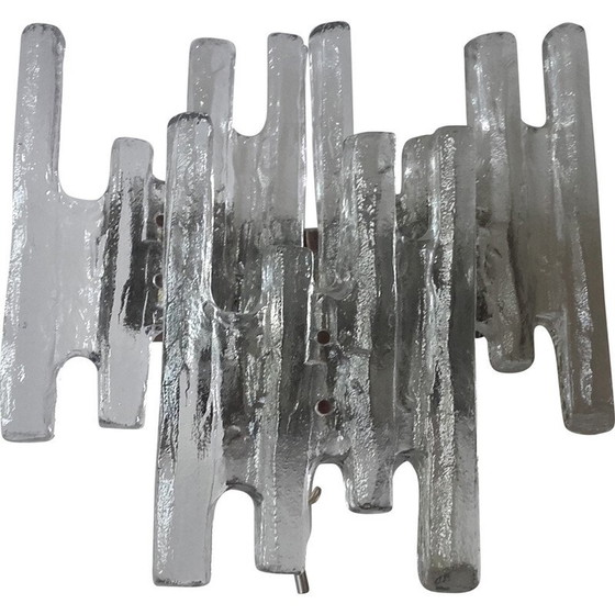 Image 1 of Applique vintage en métal et verre de Murano pour Kalmar, 1960