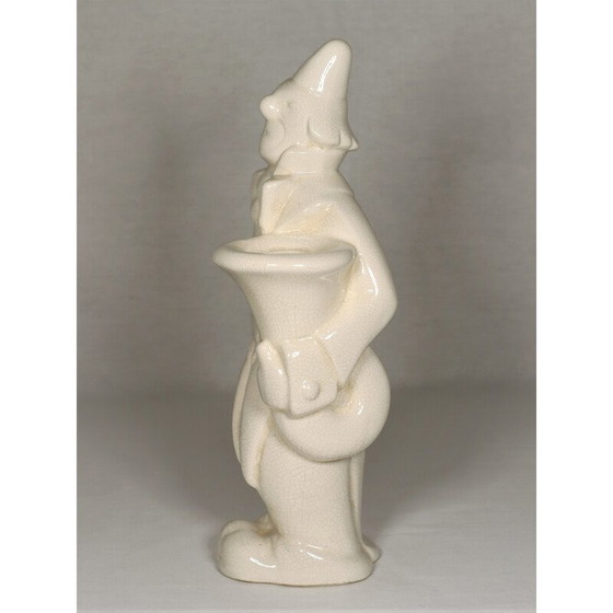 Image 1 of Sculpture de clown en céramique Art Déco par Nagel, 1930