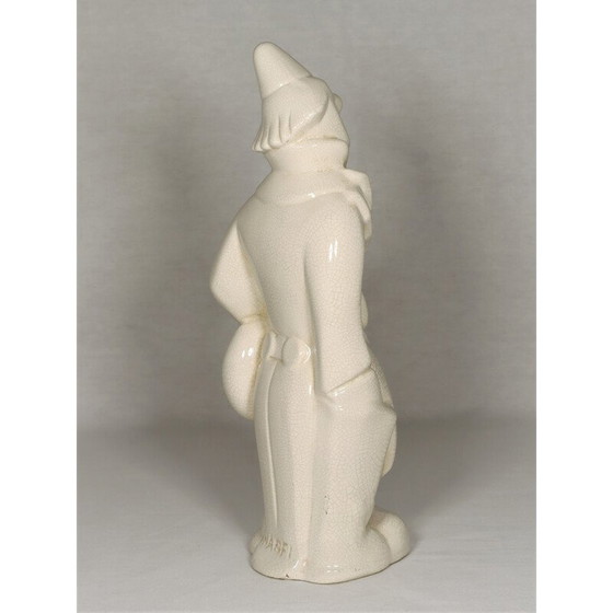 Image 1 of Sculpture de clown en céramique Art Déco par Nagel, 1930