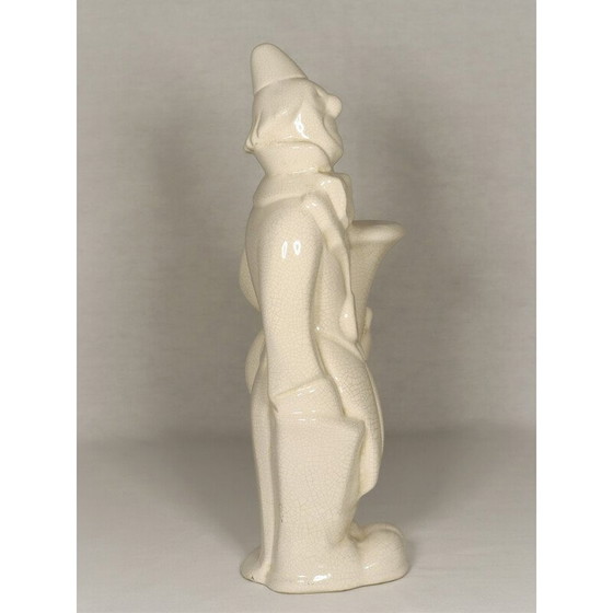 Image 1 of Sculpture de clown en céramique Art Déco par Nagel, 1930