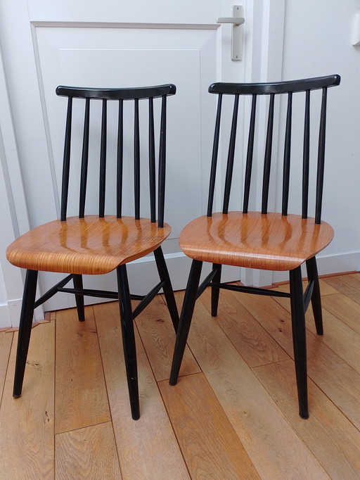 2x chaises Fanett, modèle 65T