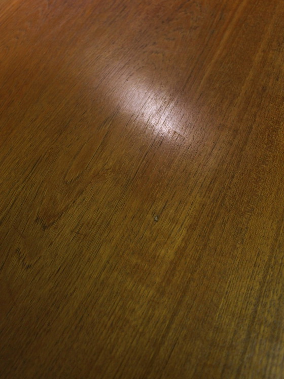 Image 1 of Table de salle à manger vintage en teck avec plateau à bascule