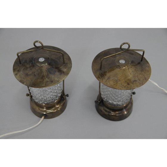 Image 1 of Paire de lampes de table vintage, Tchécoslovaquie 1970