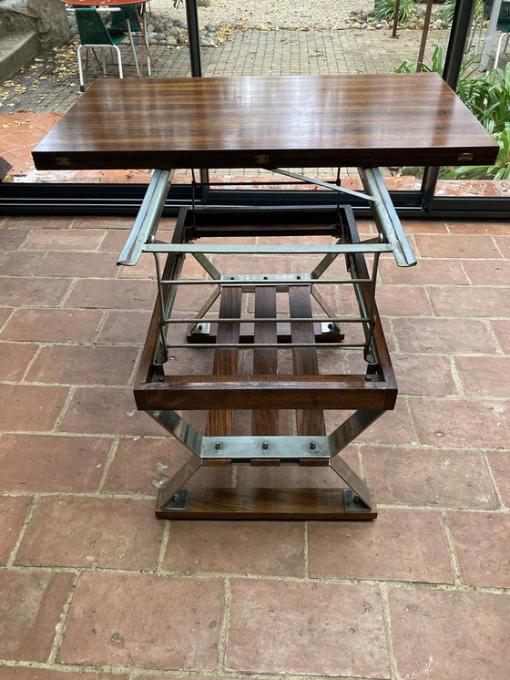 Image 1 of Table À Système, Portefeuille, Design,Placage Teck Années 80