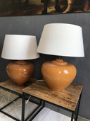 2 X lampes de table Francois Chatain 1970