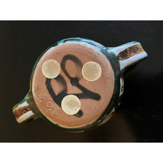 Image 1 of Pot couvert en céramique vintage de Robert Picault, 1950