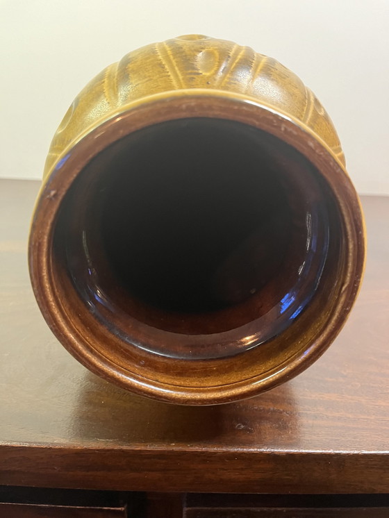 Image 1 of Vase Scheurich, Allemagne de l'Ouest Motif corail, 40 cm