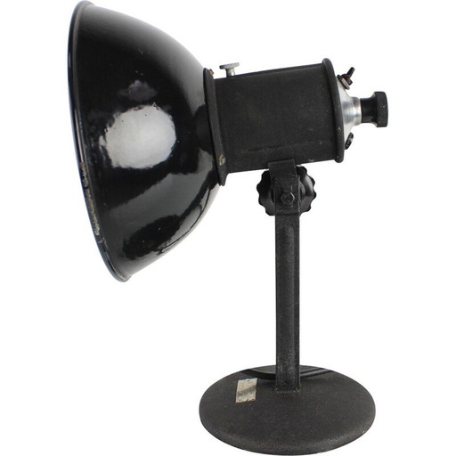 Lampe de table réglable en métal, Tchécoslovaquie 1950s