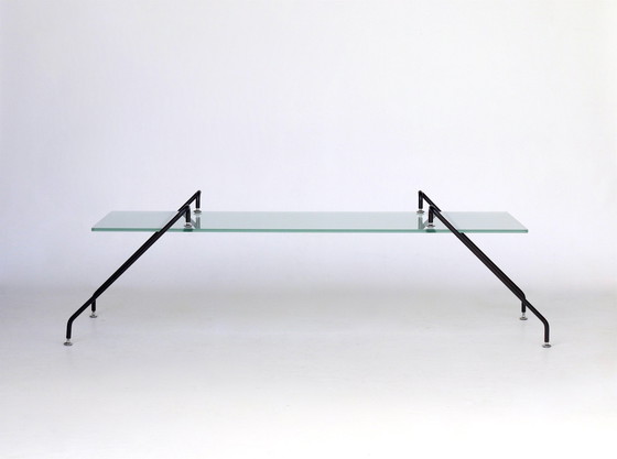 Image 1 of Table basse suspendue en verre par Paul Wintermans, 1980S