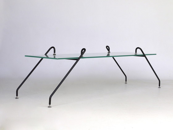 Image 1 of Table basse suspendue en verre par Paul Wintermans, 1980S