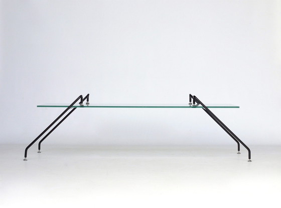 Image 1 of Table basse suspendue en verre par Paul Wintermans, 1980S