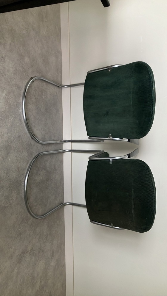 Image 1 of 2x gebr van der stroom dutch originals model gispen 413 chair