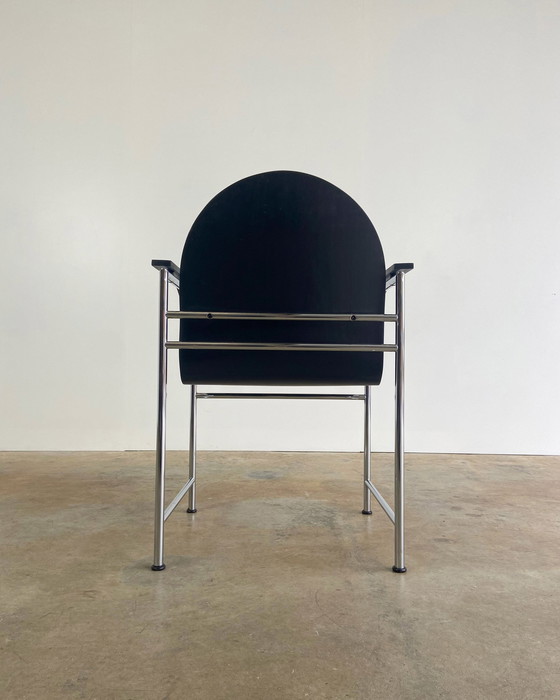 Image 1 of 6X chaises de salle à manger Arco Bk