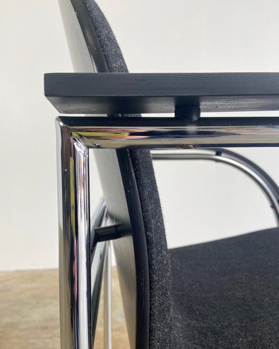 Image 1 of 6X chaises de salle à manger Arco Bk