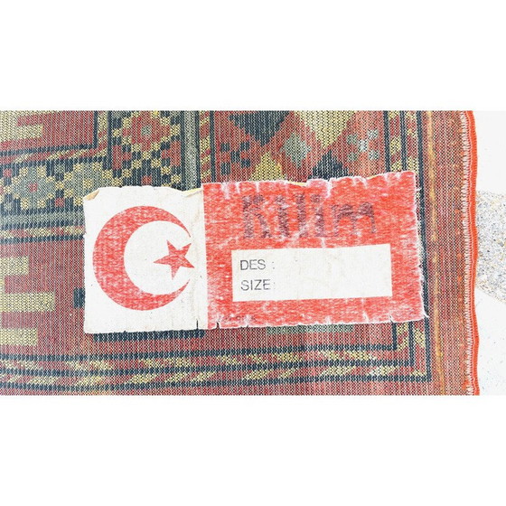 Image 1 of Tapis vintage en soie et coton