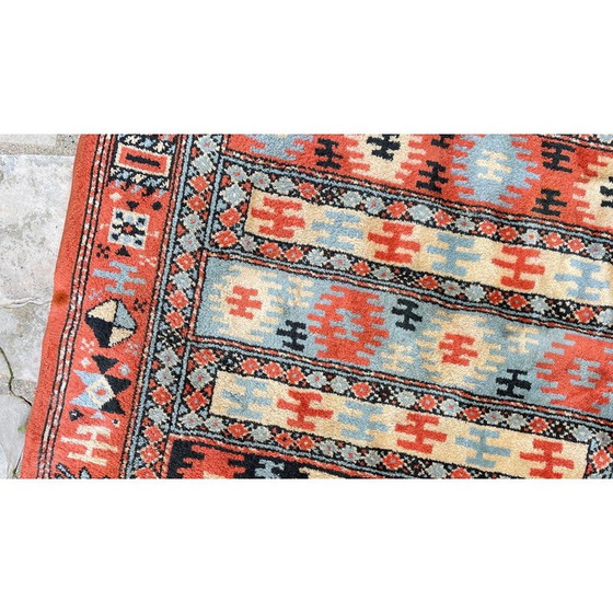 Image 1 of Tapis vintage en soie et coton