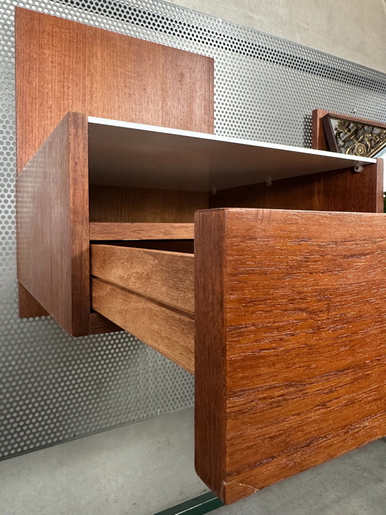 Image 1 of 2X Table de chevet vintage Pastoe + Meuble de toilette - Cees Braakman