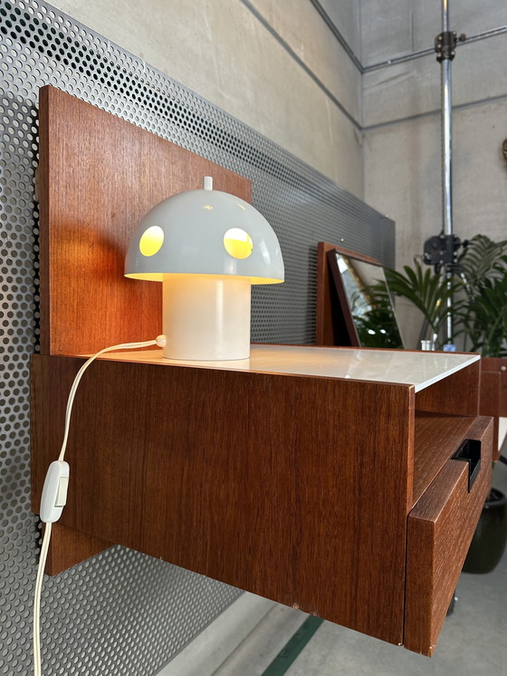 Image 1 of 2X Table de chevet vintage Pastoe + Meuble de toilette - Cees Braakman