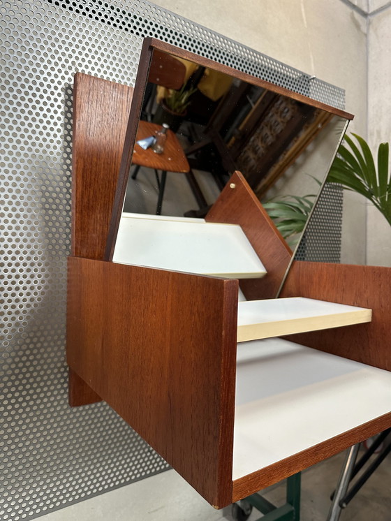 Image 1 of 2X Table de chevet vintage Pastoe + Meuble de toilette - Cees Braakman