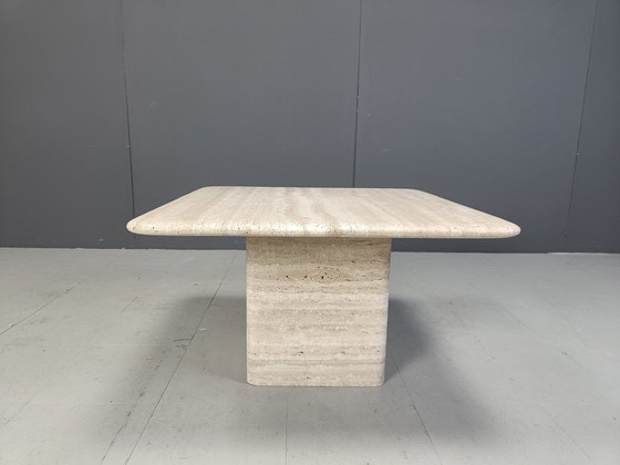 Image 1 of Table basse en travertin 1970S, Italie