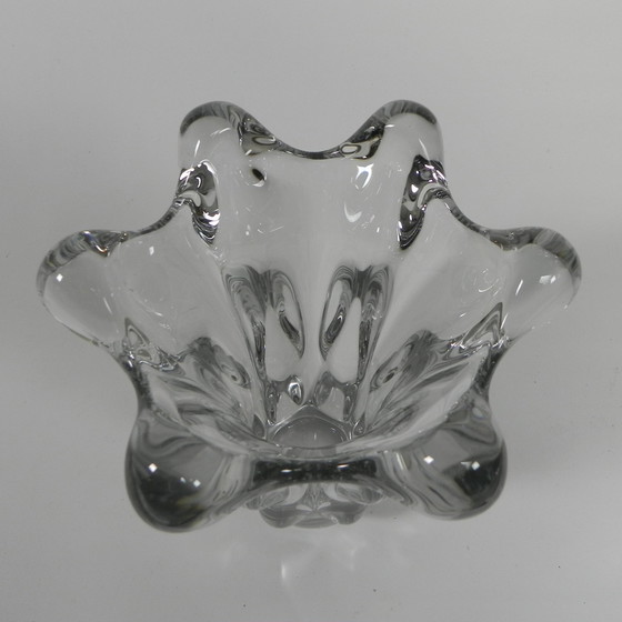 Image 1 of Vase en cristal Art Vannes France, 27 cm de haut, années 1950