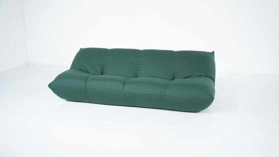 Image 1 of Mid-Century Modern Green Papillon Sofa By Giovannetti, Italy, 1970S