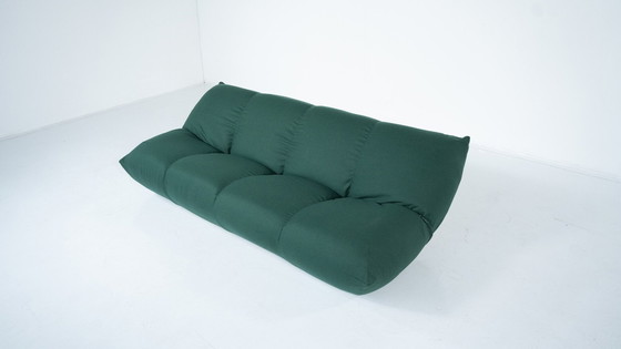 Image 1 of Mid-Century Modern Green Papillon Sofa By Giovannetti, Italy, 1970S