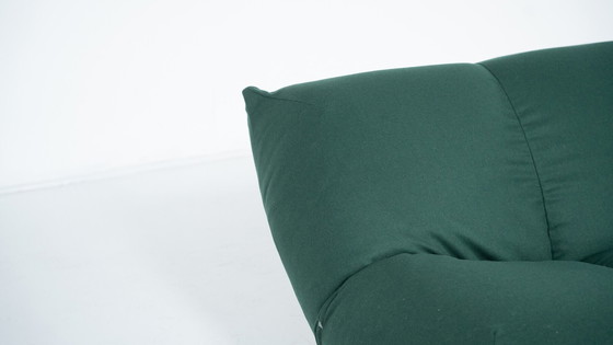 Image 1 of Mid-Century Modern Green Papillon Sofa By Giovannetti, Italy, 1970S