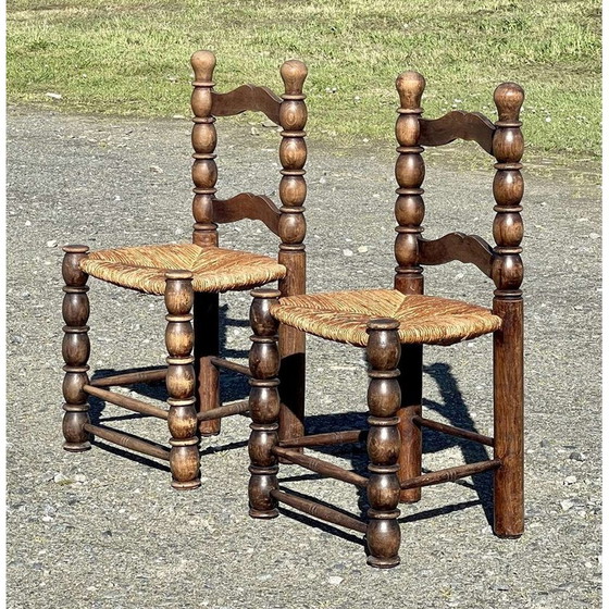 Image 1 of Paire de chaises en hêtre, 1950