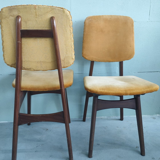 Image 1 of 2 Chaises de cuisine vintage en teck des années 50