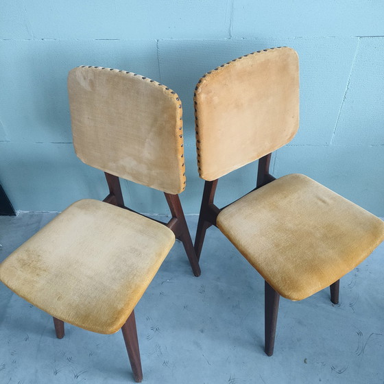 Image 1 of 2 Chaises de cuisine vintage en teck des années 50