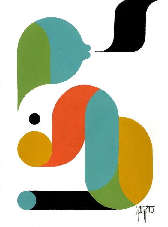 Image 1 of Peinture • Juste Une Idée • Antony Squizzato • Art Contemporain • Neue Constructivism • 2003