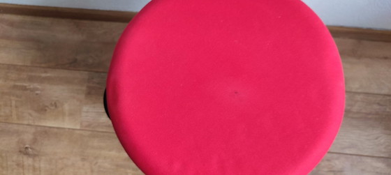 Image 1 of Tabouret Egil Tabouret pivotant Ikea Olle Lundberg Rouge et noir