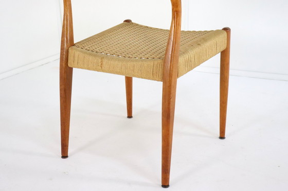 Image 1 of 4X chaises de salle à manger Fristho Vintage Papercord