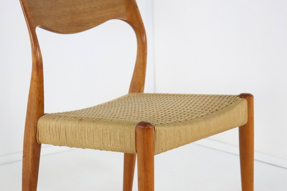 Image 1 of 4X chaises de salle à manger Fristho Vintage Papercord