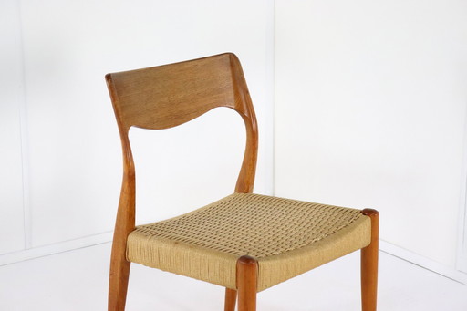 4X chaises de salle à manger Fristho Vintage Papercord