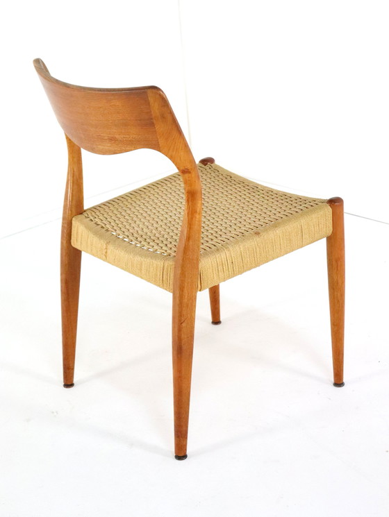 Image 1 of 4X chaises de salle à manger Fristho Vintage Papercord