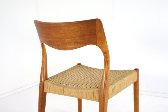 Image 1 of 4X chaises de salle à manger Fristho Vintage Papercord