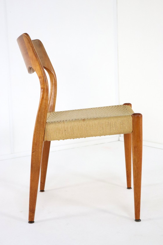 Image 1 of 4X chaises de salle à manger Fristho Vintage Papercord