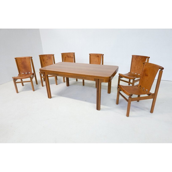 Image 1 of Table de salle à manger extensible du milieu du siècle par llmari Tapiovaara, Finlande années 1950