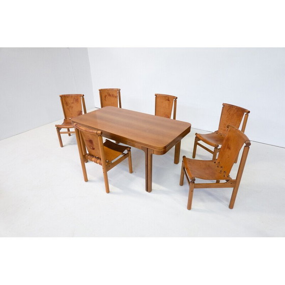 Image 1 of Table de salle à manger extensible du milieu du siècle par llmari Tapiovaara, Finlande années 1950