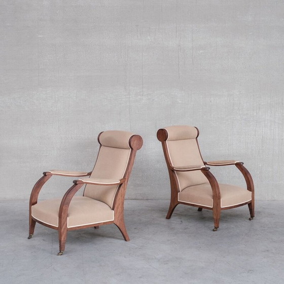 Image 1 of Paire de fauteuils vintage Art déco français, années 1930