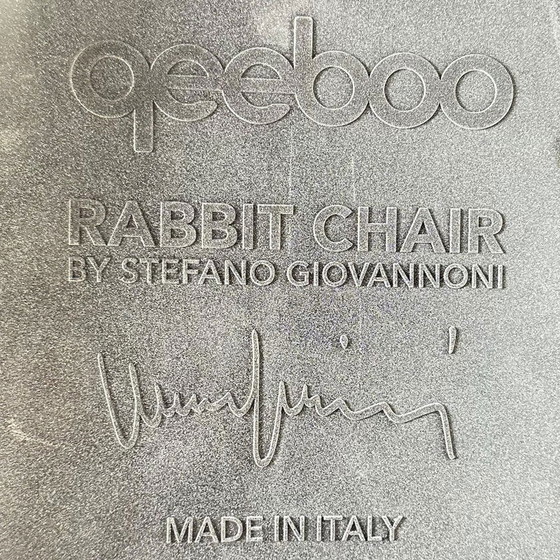 Image 1 of Chaise de lapin Qeeboo édition spéciale perle noire