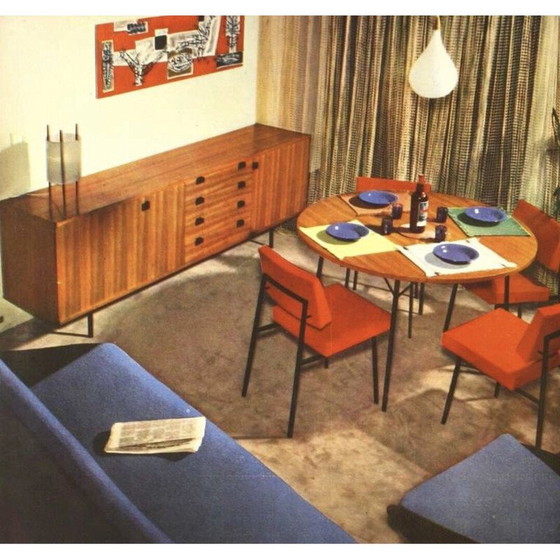 Image 1 of Buffet vintage modèle 324 en bois de rose par Alain Richard pour Meuble TV, France 1950