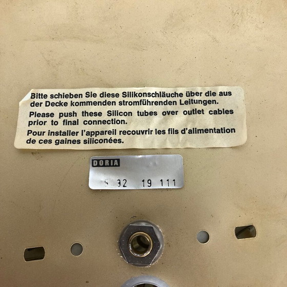 Image 1 of Applique vintage en verre et métal pour Doria Lights, Allemagne 1970