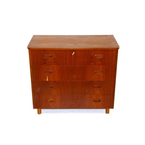 Image 1 of Commode vintage en teck et hêtre, Suède 1960