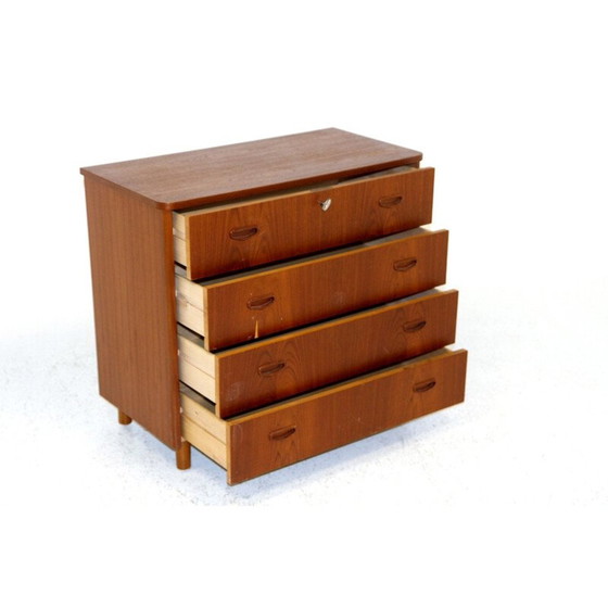 Image 1 of Commode vintage en teck et hêtre, Suède 1960