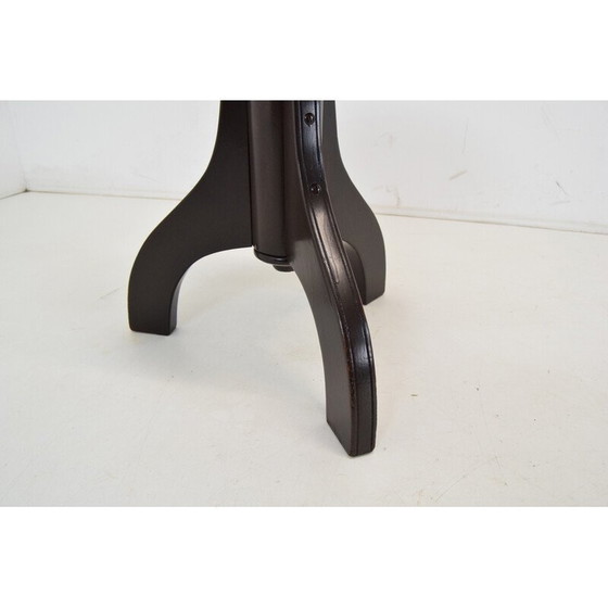 Image 1 of Tabouret pivotant vintage en bois pour Thonet, Tchécoslovaquie, années 1940